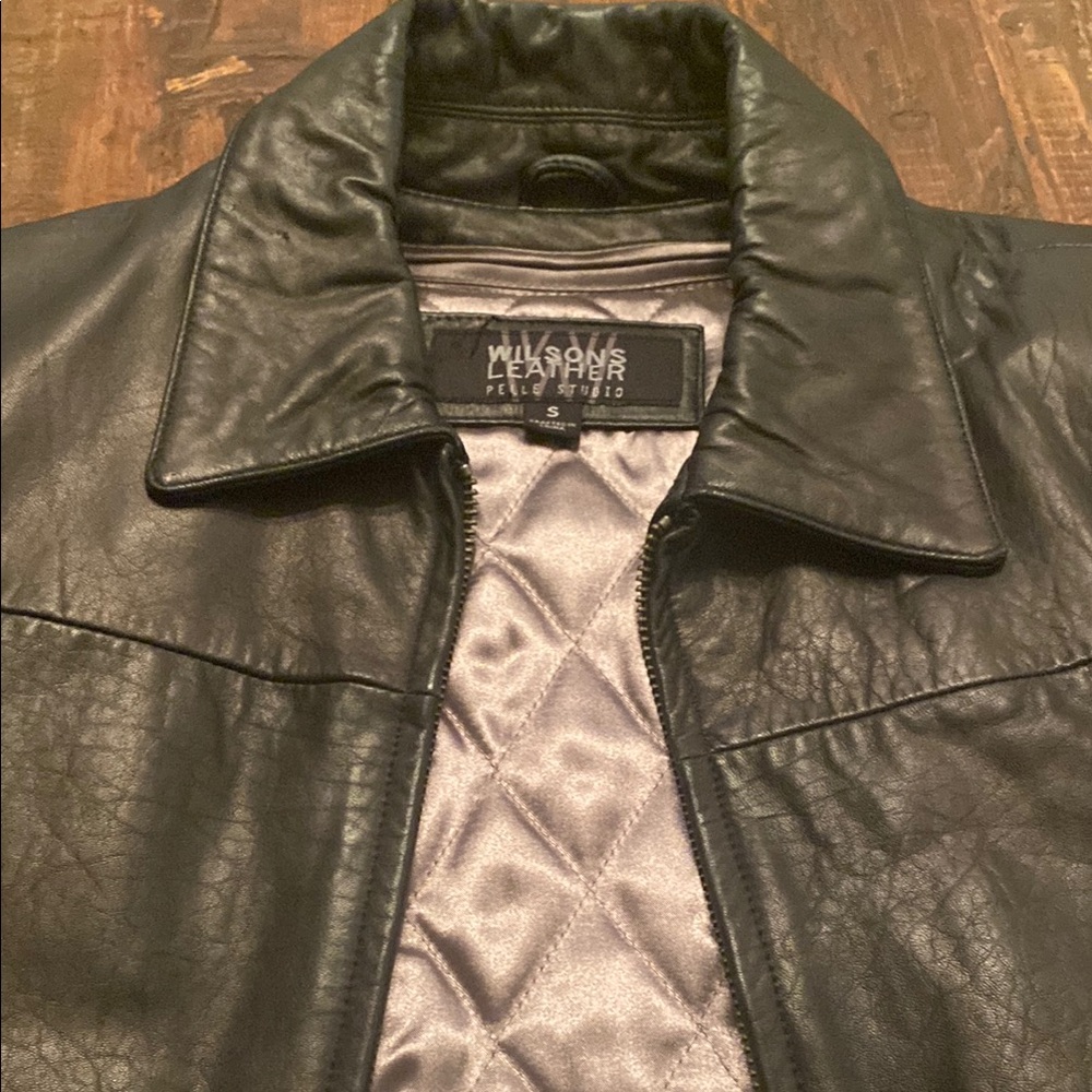 Wilsons Leather Black Bomber Jacket